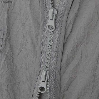 Crease High-Neck Cropped Windbreaker