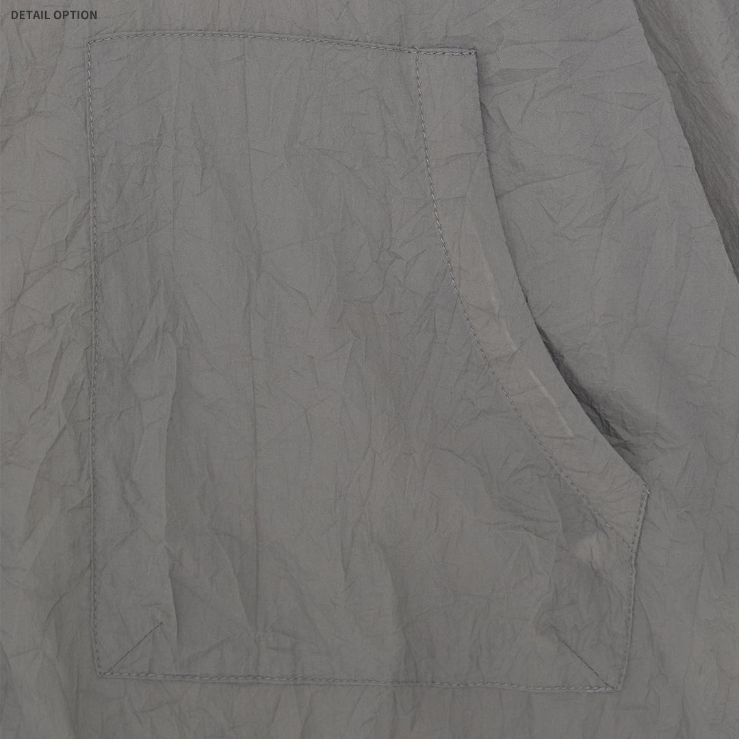 Crease High-Neck Cropped Windbreaker