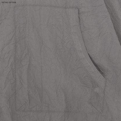 Crease High-Neck Cropped Windbreaker