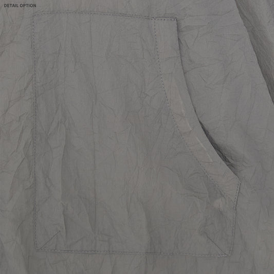 Crease High-Neck Cropped Windbreaker