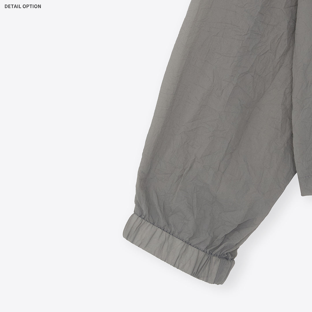 Crease High-Neck Cropped Windbreaker