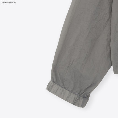 Crease High-Neck Cropped Windbreaker