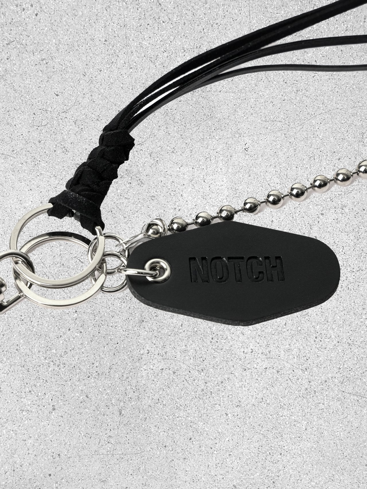 Leather Tassel Keychain