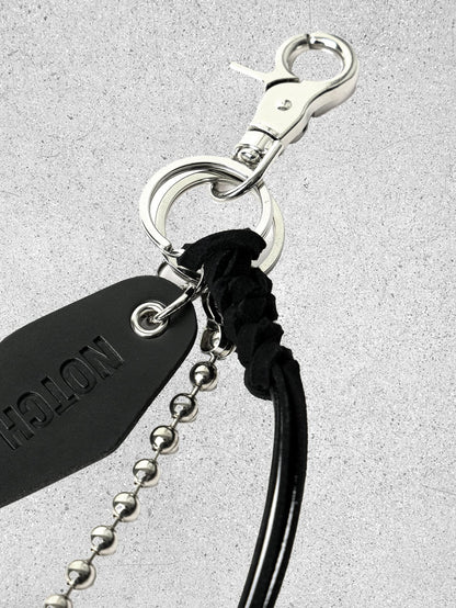 Leather Tassel Keychain