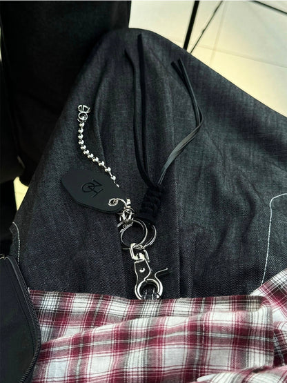 Leather Tassel Keychain