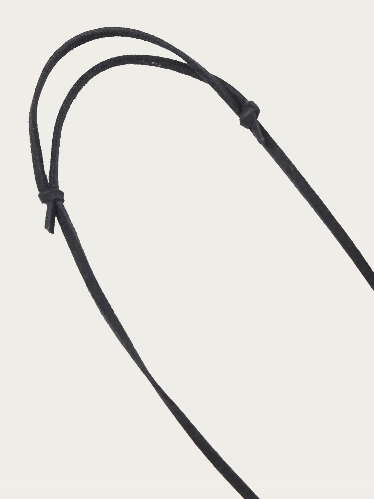 Double Ring Leather Necklace