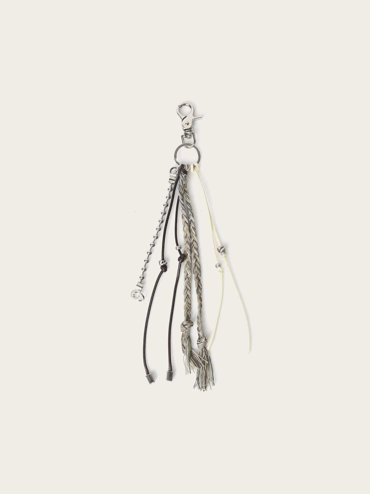 Braided Multi Charm Keyring