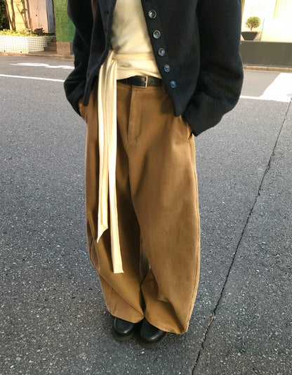 カーブ ベルベット コットン パンツ