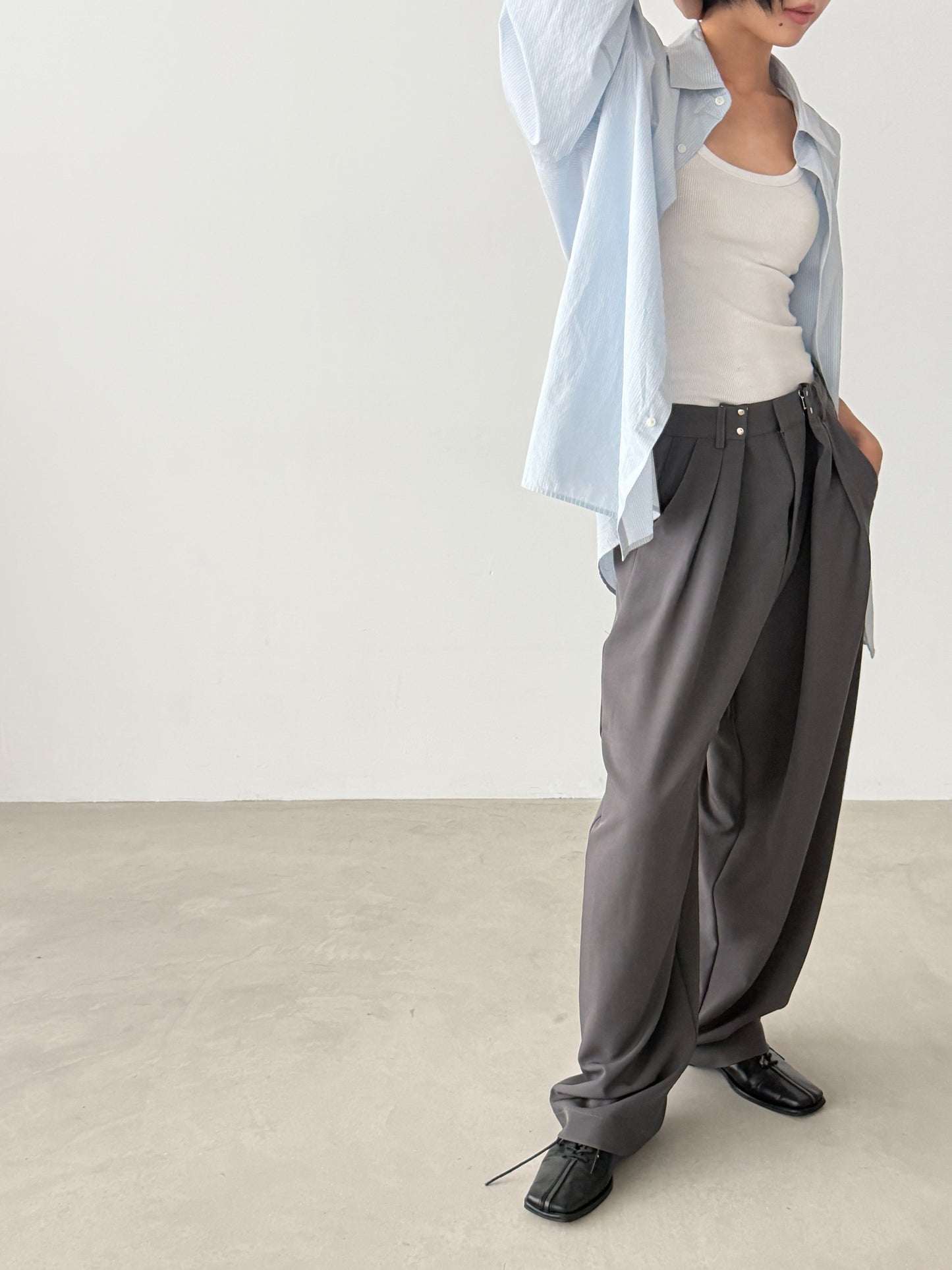 Dual Hook Wide Slacks