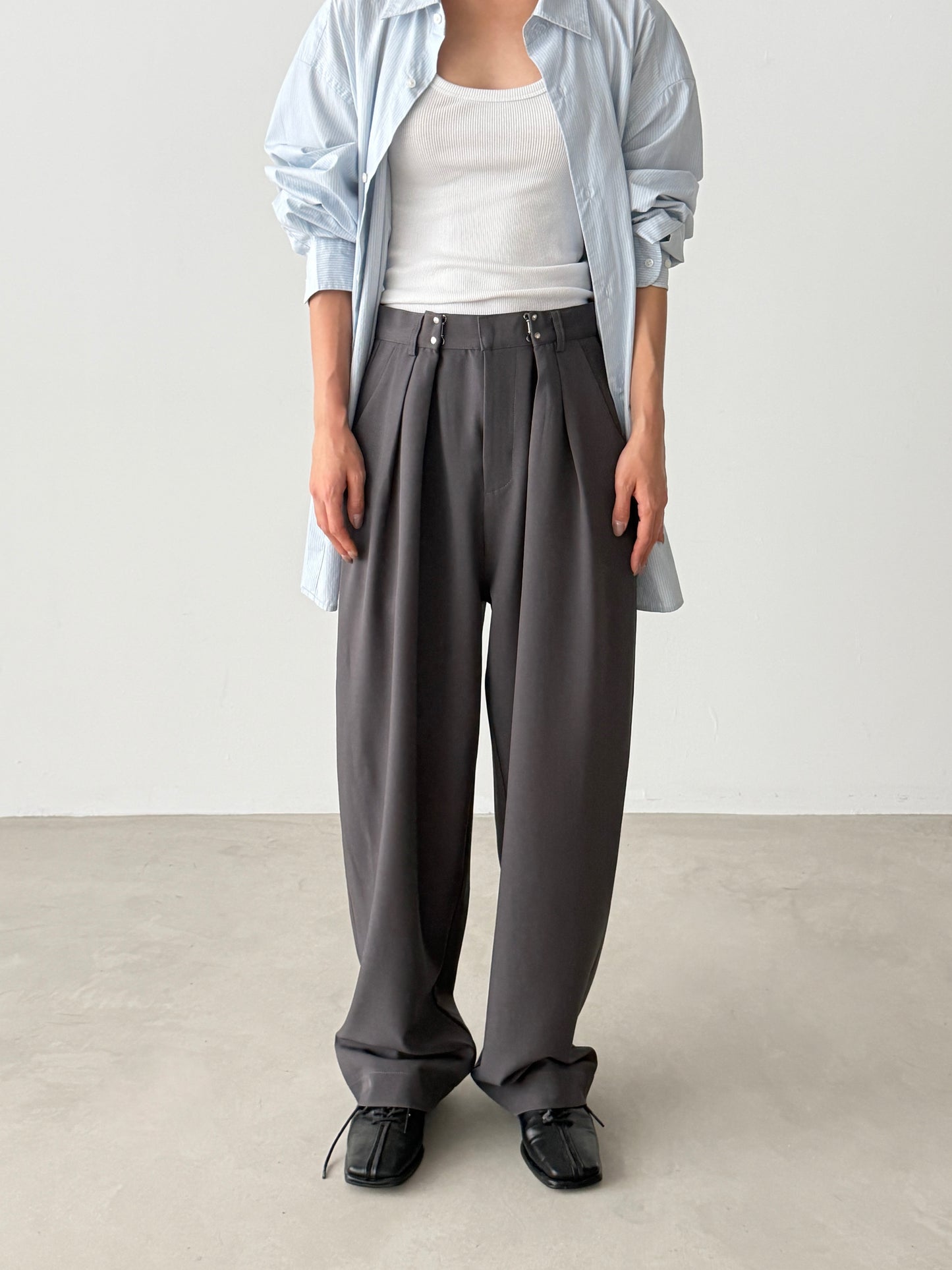 Dual Hook Wide Slacks