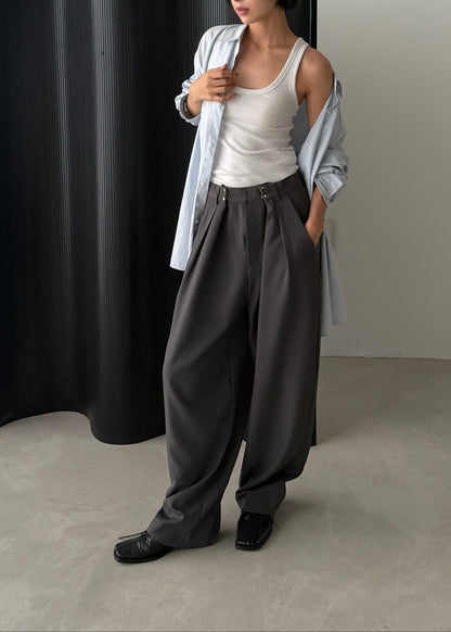 Dual Hook Wide Slacks