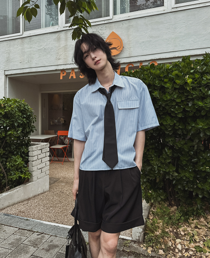 Urban Stripe Pocket Shirt