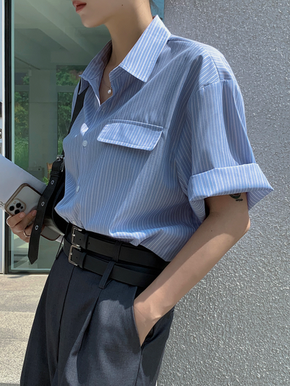 Urban Stripe Pocket Shirt