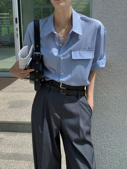 Urban Stripe Pocket Shirt