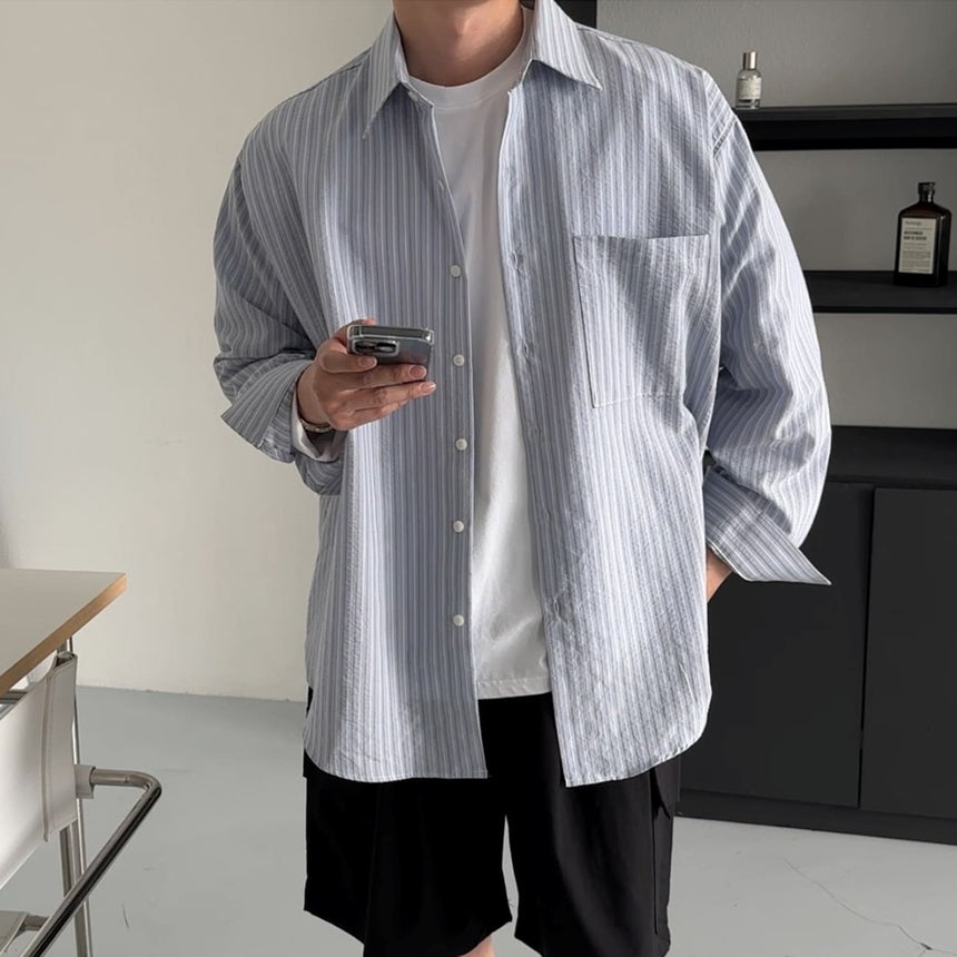 Stripe Over Shirt