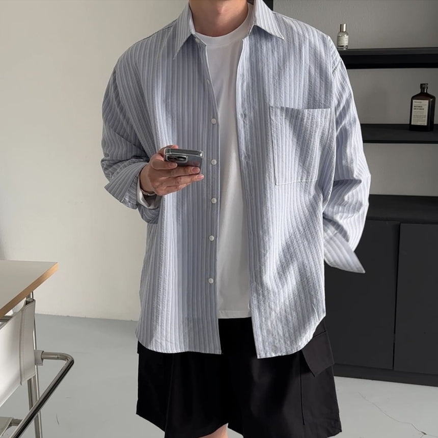Stripe Over Shirt