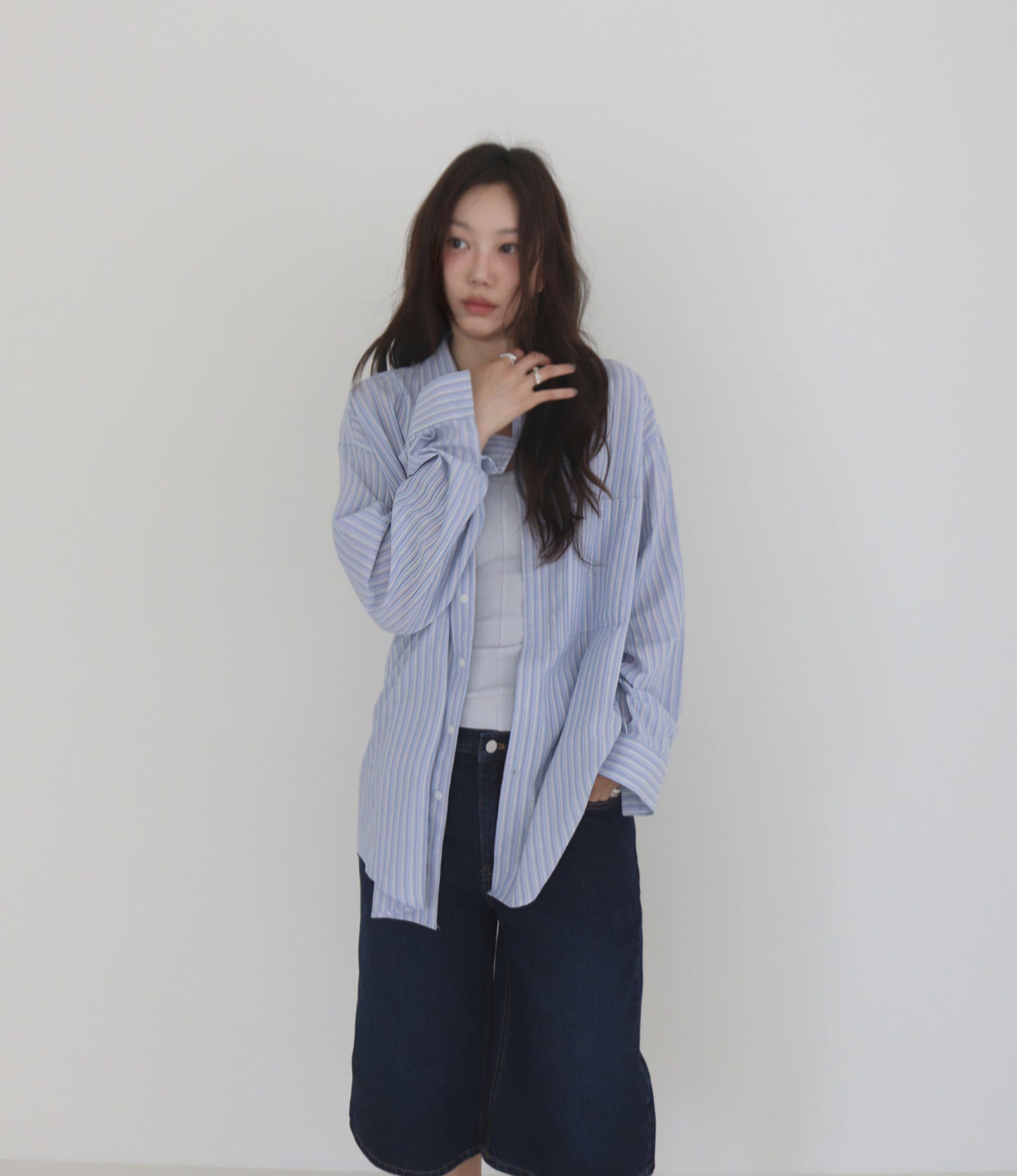 Stripe Over Shirt
