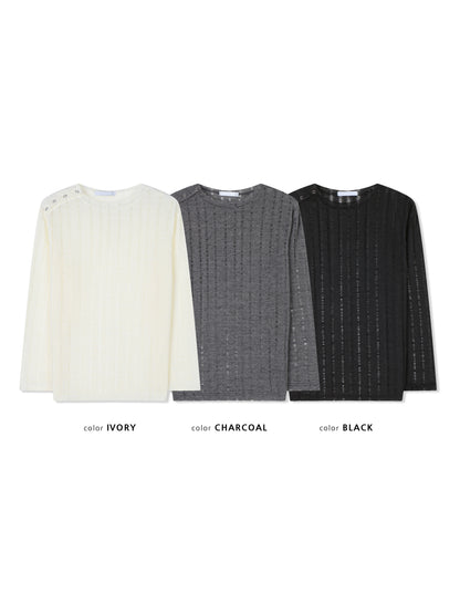 Kiba Grunge Snap Long Sleeve T-Shirt
