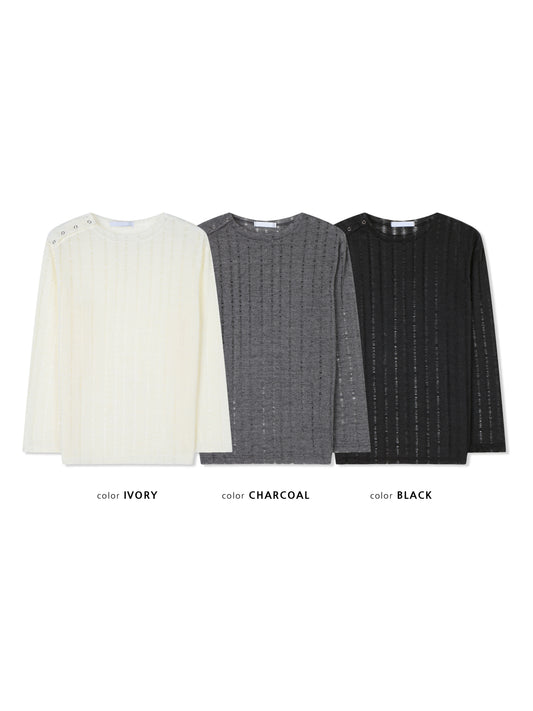 Kiba Grunge Snap Long Sleeve T-Shirt