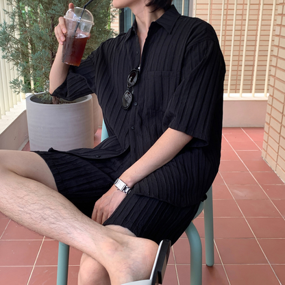 Loera Pleats Half Pants