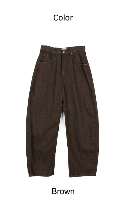Brown Balloon Pants