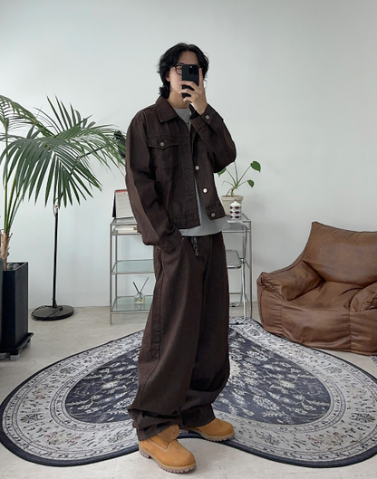 Brown Balloon Pants