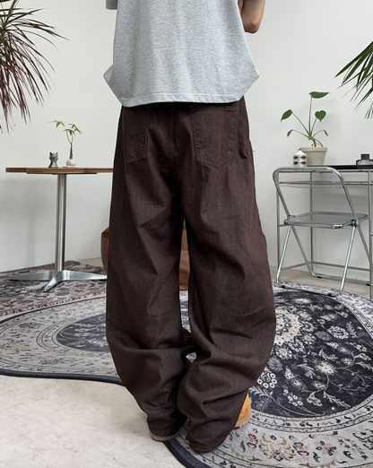 Brown Balloon Pants