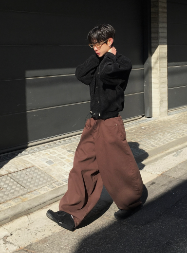 Brown Balloon Pants