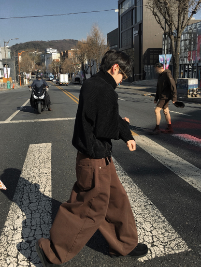 Brown Balloon Pants