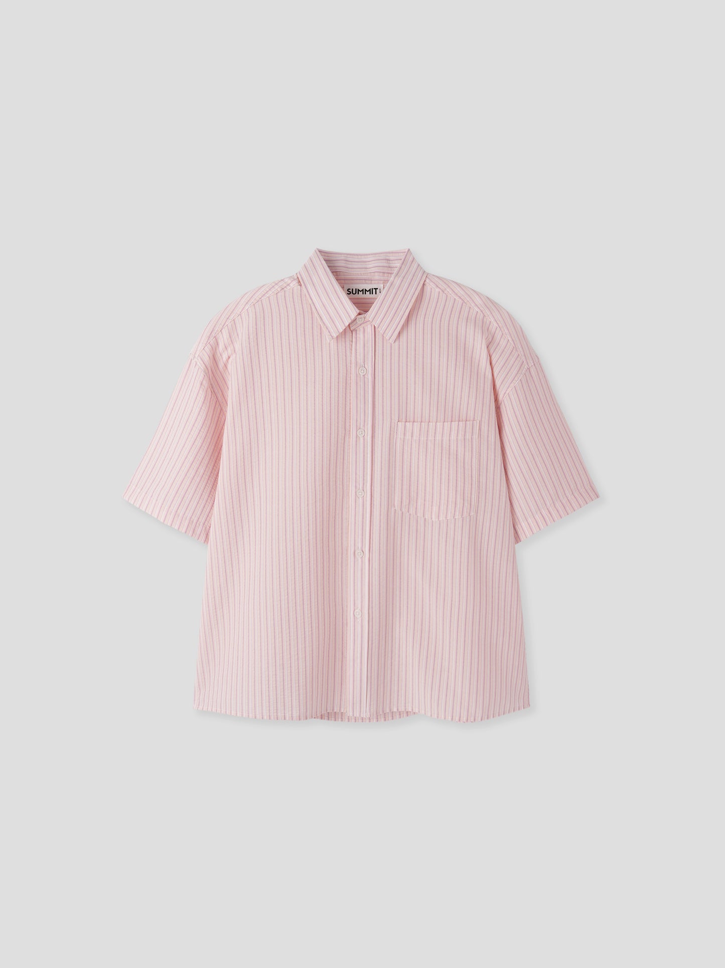 Pastel Stripe Half Shirt