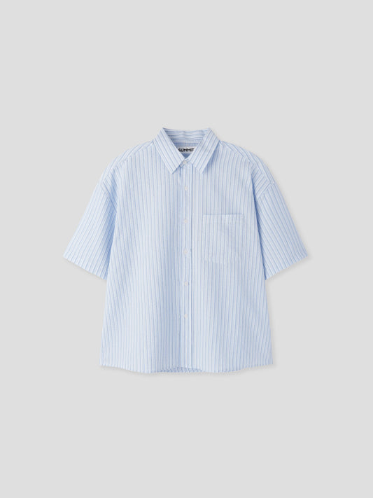 Pastel Stripe Half Shirt