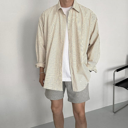 Fine Stripe Relax Shirt