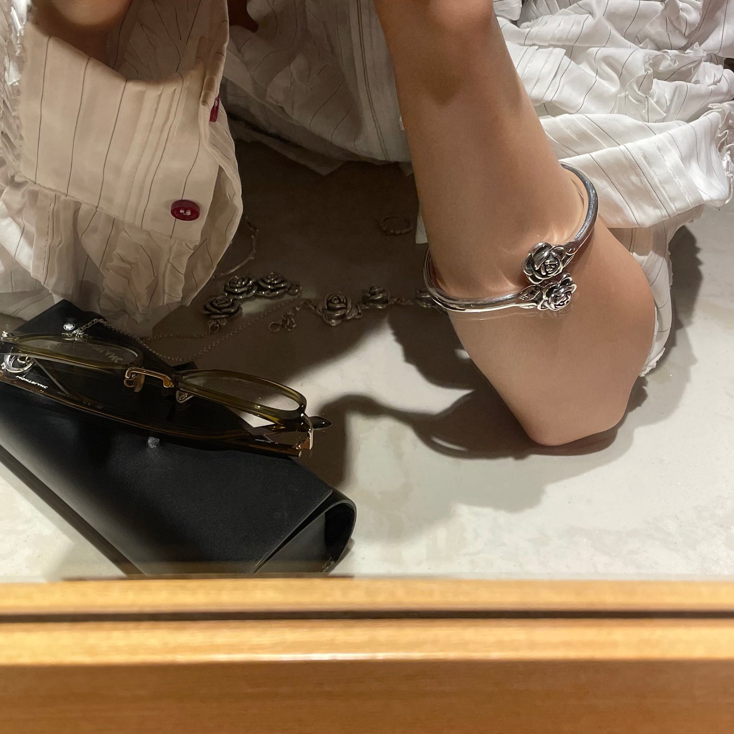 Rose Garden Silver Bracelet