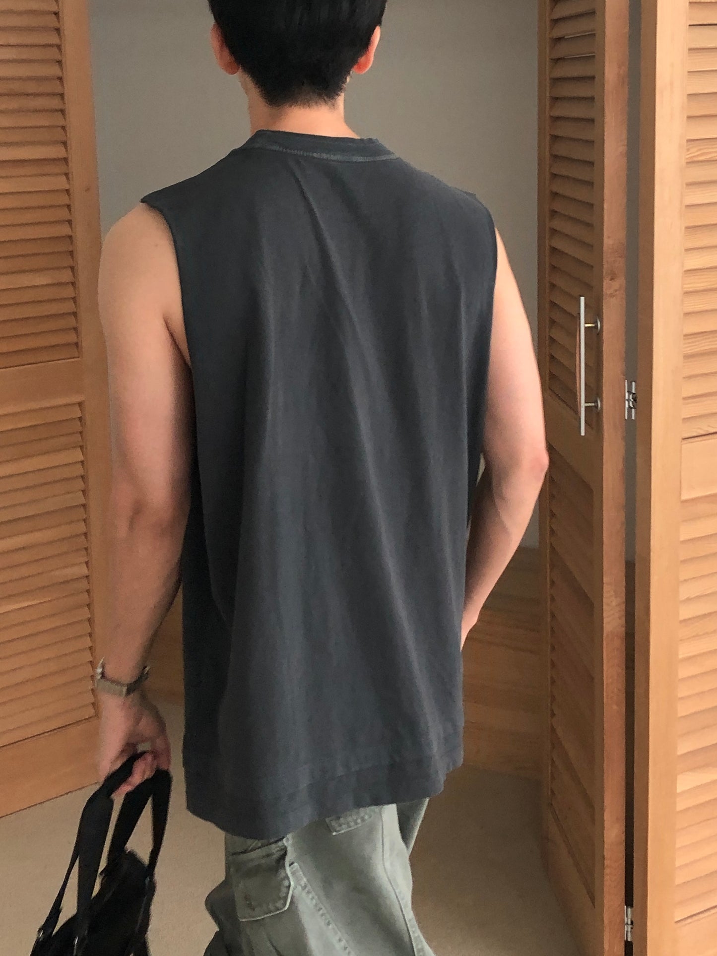 Double Layered Sleeveless Tee