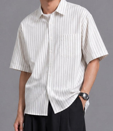Stripe Half Shirt