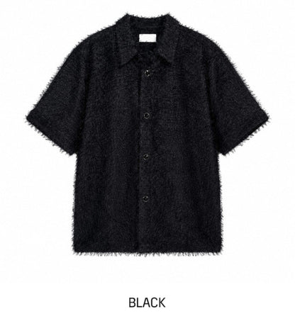Pigment-Washed Nylon Shirt Jacket