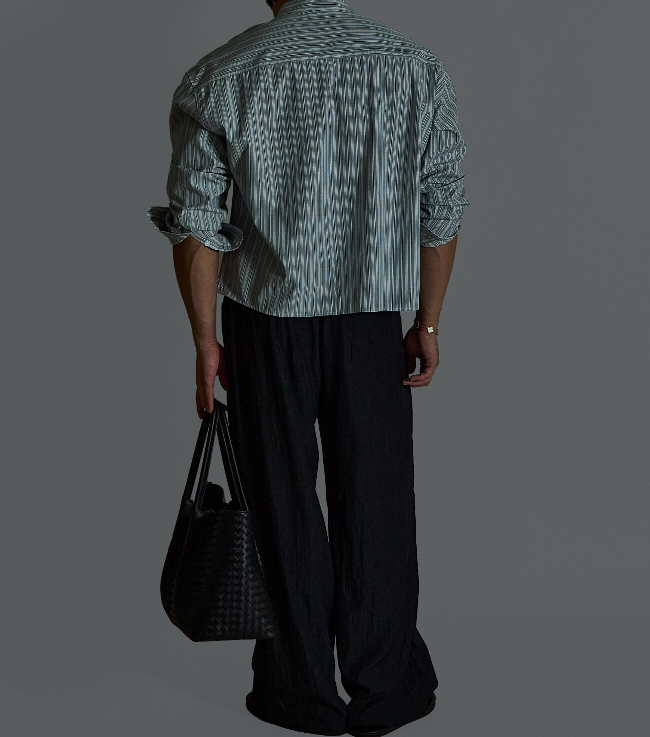Pigment-Washed Nylon Shirt Jacket