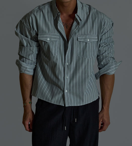 Dual Pocket Stripe Shirt