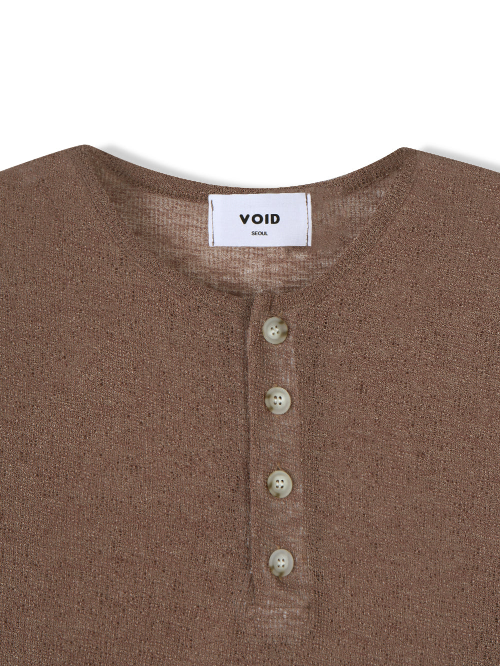 Sheer Henley Knit Tee