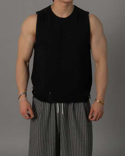 Vintage Waffle Sleeveless Knit