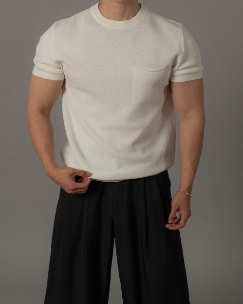 Pocket Summer Knit Tee