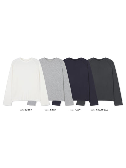 Brushed Cotton Raglan Tee