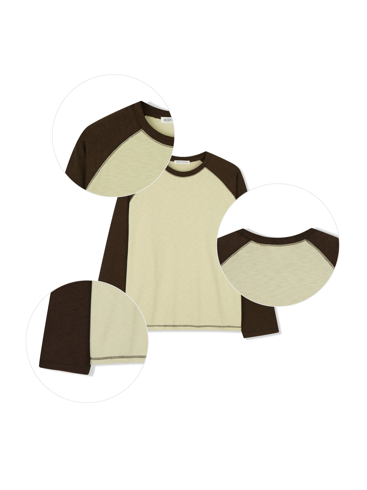 Color Block Raglan Long Sleeve Top