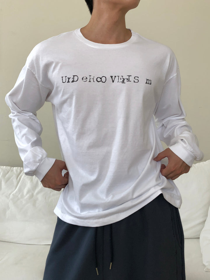 Vintage Typography Long Sleeve Tee