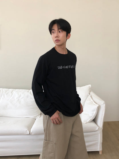 Vintage Typography Long Sleeve Tee
