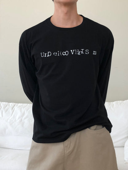 Vintage Typography Long Sleeve Tee