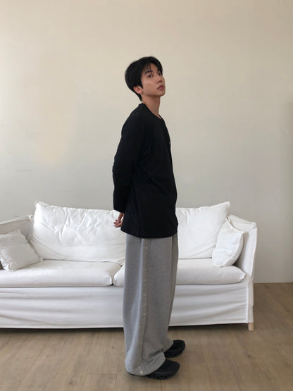 Carat Embroidery Wide Pants