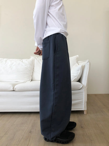 Chain Embroidery Wide Pants