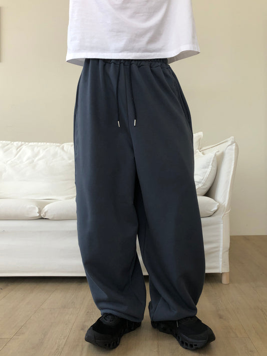 Chain Embroidery Wide Pants