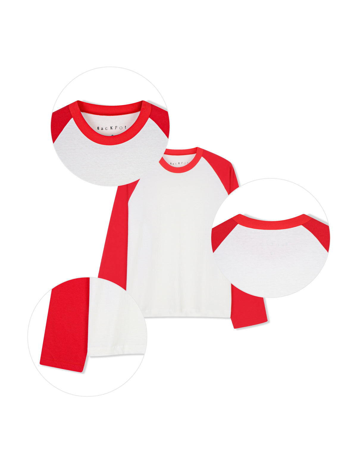 Two-Tone Raglan Long Sleeve Tee